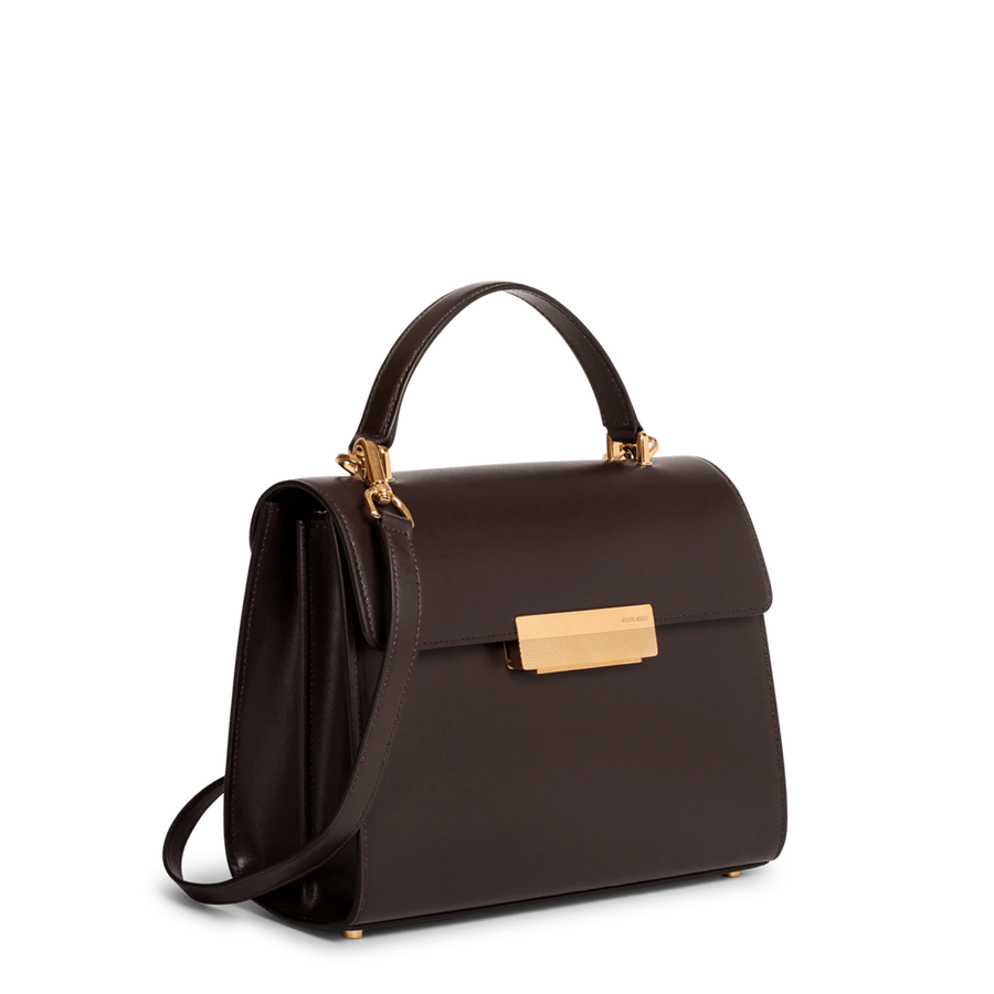 Capucine Gold Edition - Cuir Box Chocolat Ateliers Auguste