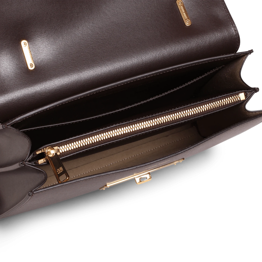 Capucine Gold Edition - Cuir Box Chocolat Ateliers Auguste