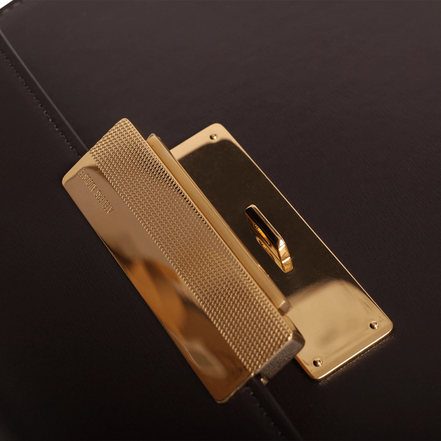 Capucine Gold Edition - Cuir Box Chocolat Ateliers Auguste