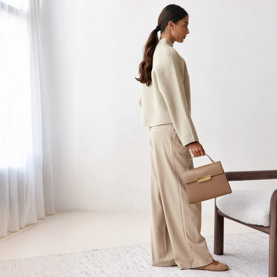 Capucine Gold Edition - Cuir Box Taupe Ateliers Auguste