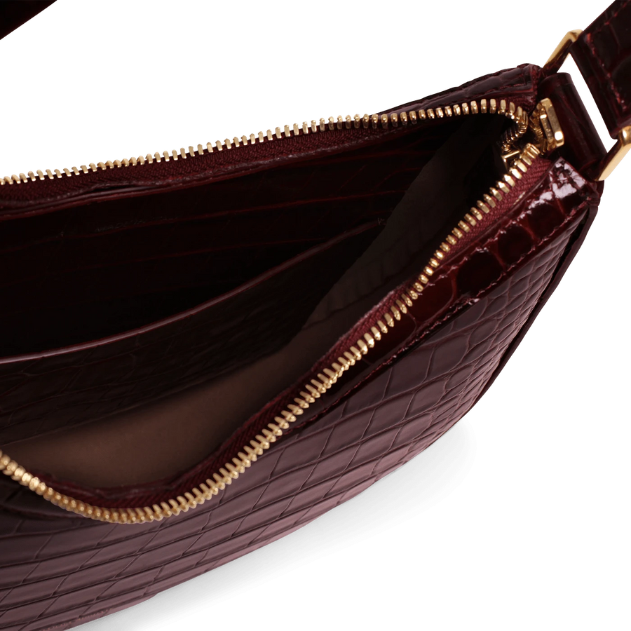 Marceau Gold Edition - Cuir Embossé Croco Bordeaux Ateliers Auguste