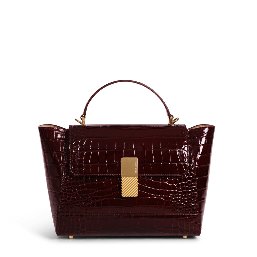Marly Gold Edition - Cuir Embossé Croco Bordeaux Ateliers Auguste