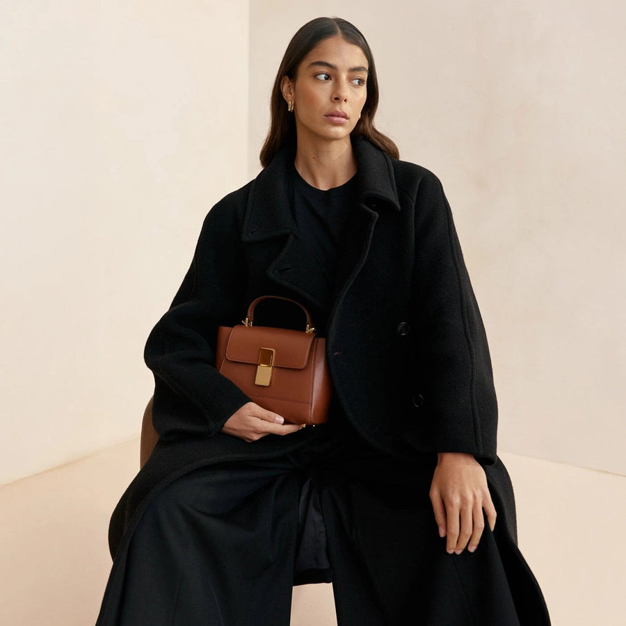 Mini Marly Gold Edition - Cuir Box Camel Ateliers Auguste