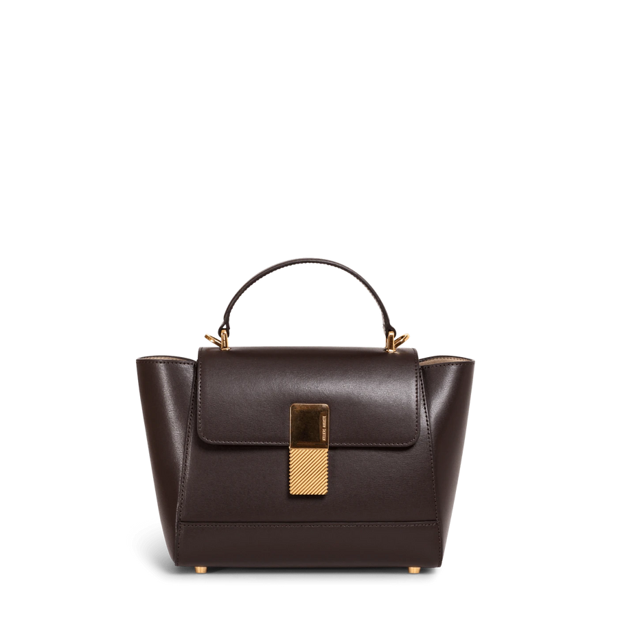 Mini Marly Gold Edition - Cuir Box Chocolat Ateliers Auguste