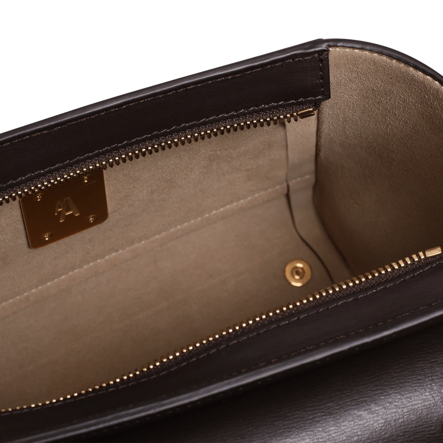 Mini Marly Gold Edition - Cuir Box Chocolat Ateliers Auguste