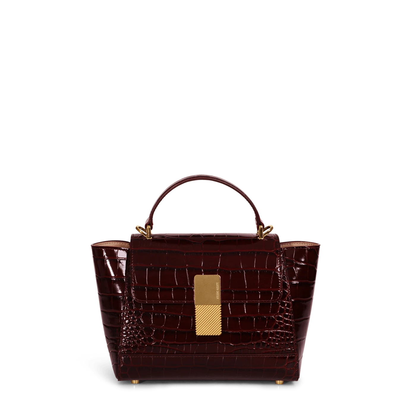 Mini Marly Gold Edition - Burgundy Embossed Leather