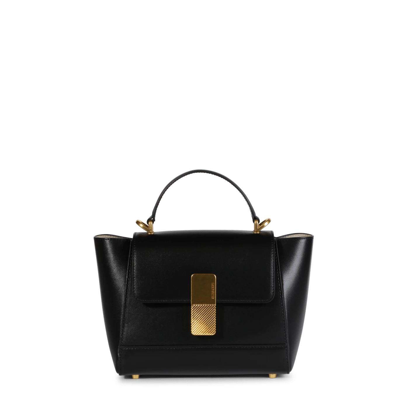 Mini Marly Gold Edition - Cuir Box Noir - Ateliers Auguste