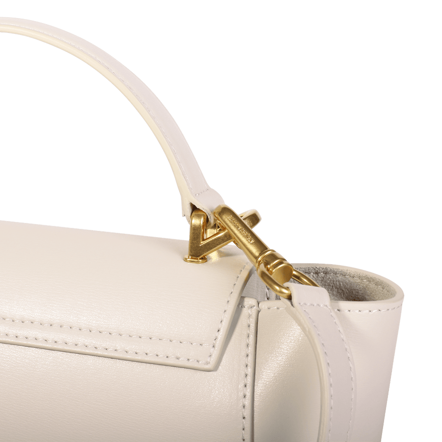 Mini Marly Gold Edition - Cuir Box Blanc Cassé Ateliers Auguste