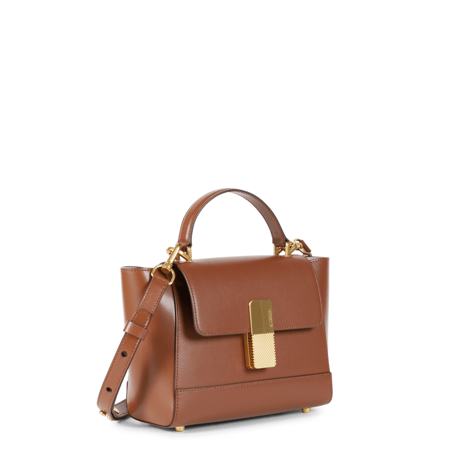 Mini Marly Gold Edition - Cuir Box Camel Ateliers Auguste