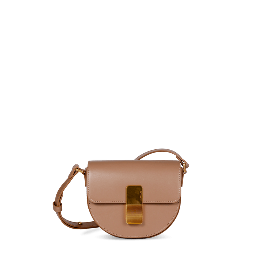 Mini Sully Gold Edition - Cuir Box Taupe Ateliers Auguste