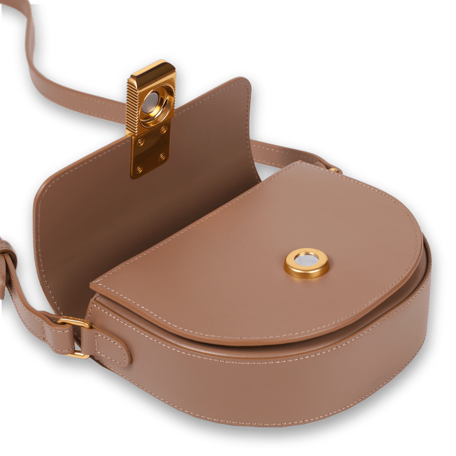 Mini Sully Gold Edition - Cuir Box Taupe Ateliers Auguste
