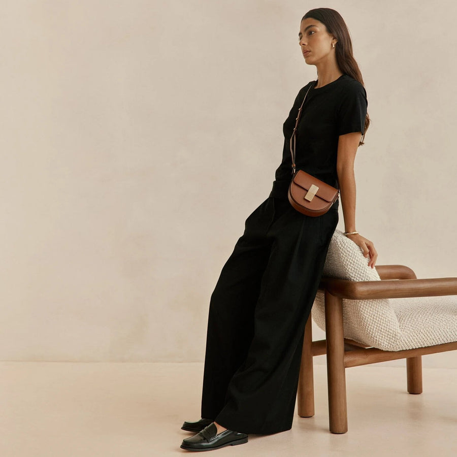 Mini Sully Gold Edition - Cuir Box Camel Ateliers Auguste