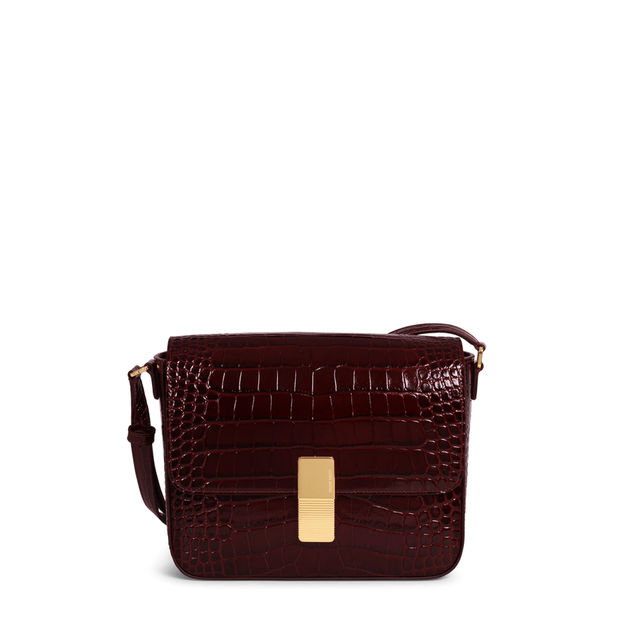 Monceau Gold Edition - Cuir Embossé Croco Bordeaux Ateliers Auguste