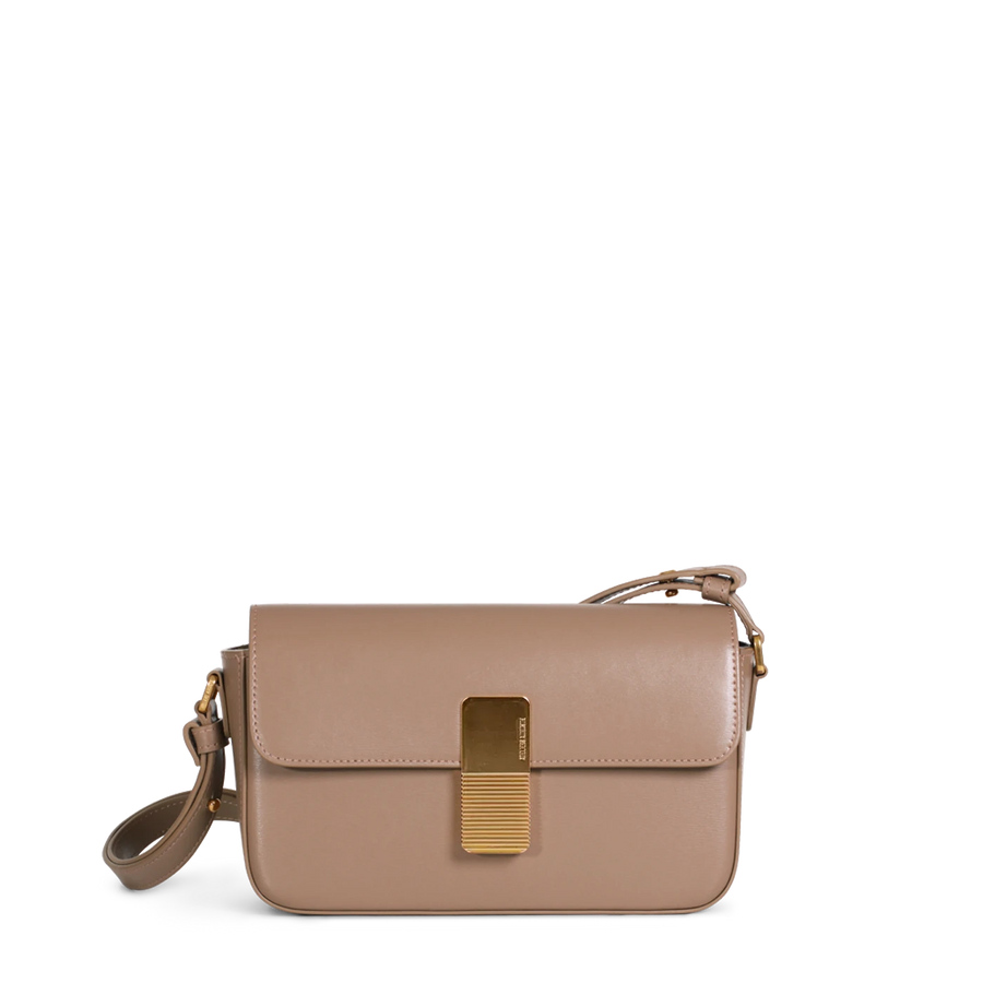 Monceau Baguette Gold Edition - Cuir Box Taupe Ateliers Auguste