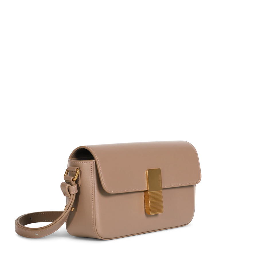 Monceau Baguette Gold Edition - Cuir Box Taupe Ateliers Auguste