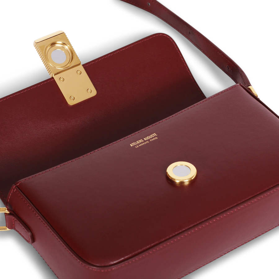 Monceau Baguette Gold Edition - Cuir Box Bordeaux Ateliers Auguste