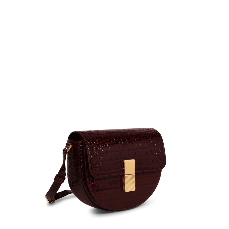 Sully Gold Edition - Cuir Embossé Croco Bordeaux Ateliers Auguste