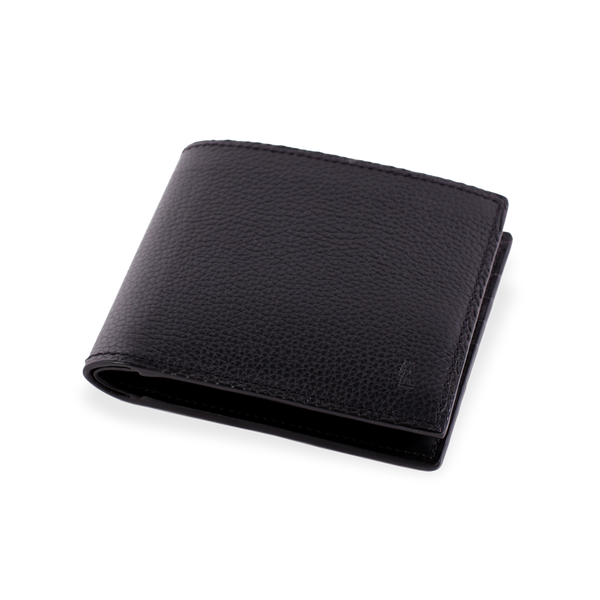 Cambon Wallet - Black Smooth Leather – Ateliers Auguste